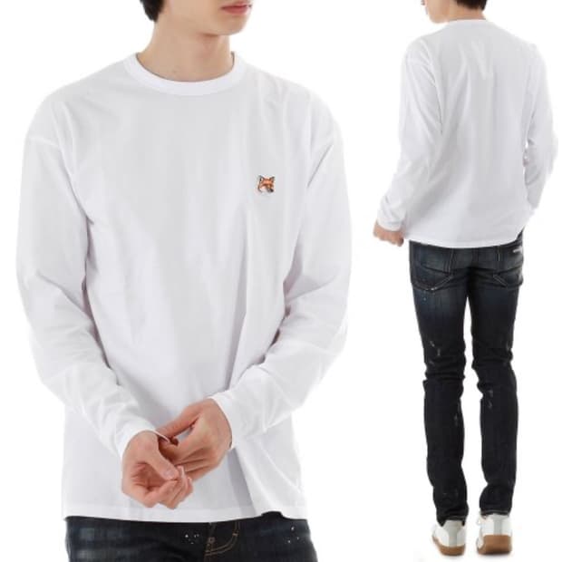 110/ 메종키츠네 폭스 헤드 패치 21SS 긴팔