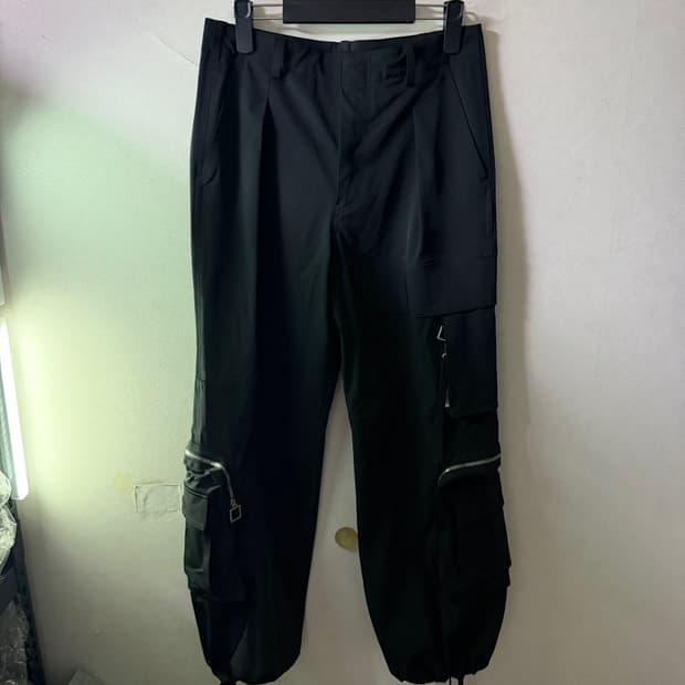 우영미 파리 디테일 카고팬츠 46 (케어탭 제거)