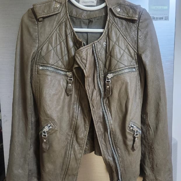 이자벨마랑 브라운 레더자켓 34