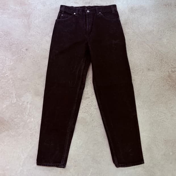 [33/32] USA 리바이스 550 오렌지탭 orange 흑청 블랙