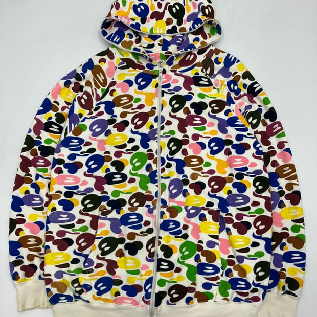 Bape baby milo 베이프 베이비 마일로 멀티카모 풀집업 후드