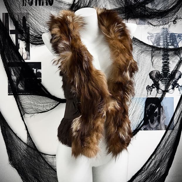 00s fur detailed fur vest