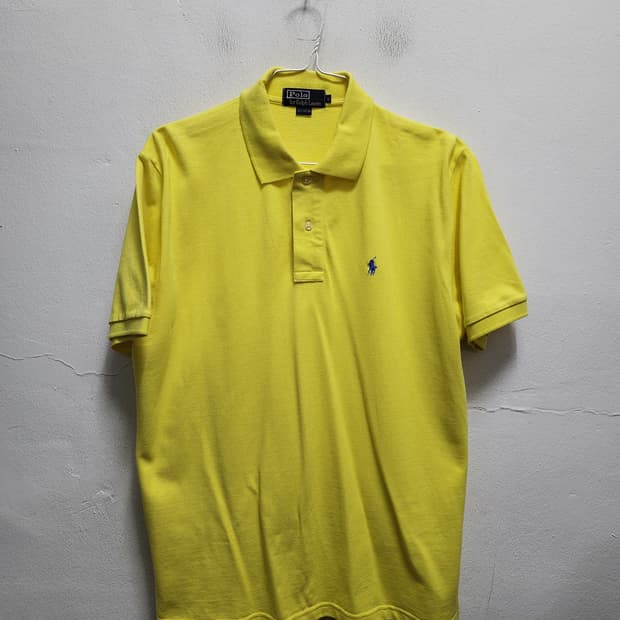 폴로 랄프로렌 옐로우 반팔 폴로티