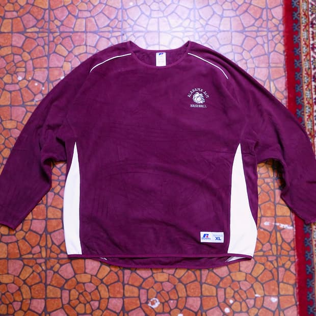 [XL] Russell 러셀 애슬레틱A&M 베이스볼 웜업 플리스