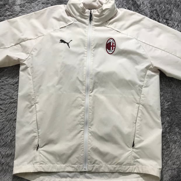 [[L(실 XL)] 푸마(PUMA) 20-21 AC밀란 레인 자켓#553