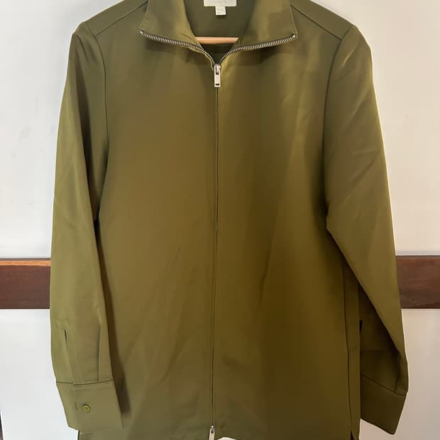 Cos green satin jacket