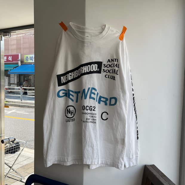 네이버후드 x 안티소셜클럽 롱 슬리브