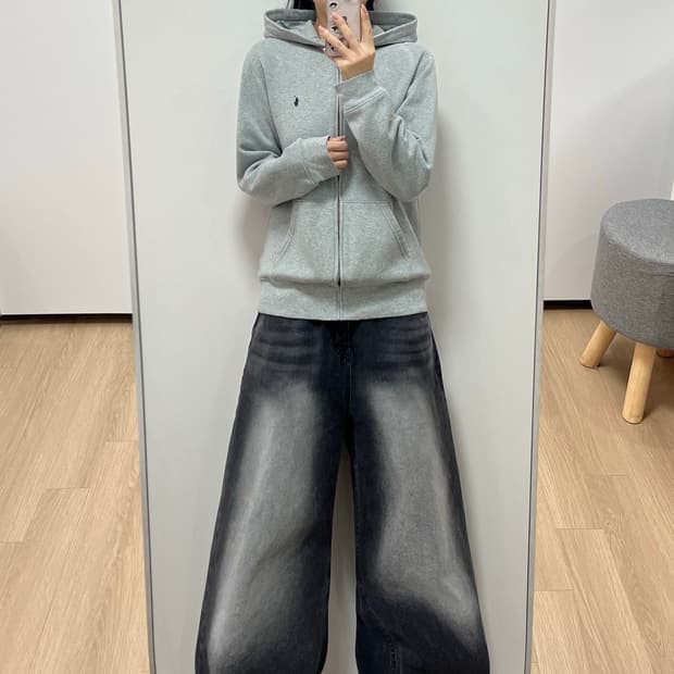 폴로 랄프로렌 신형 네이비 포니 그레이 후드집업