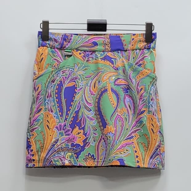POLO 폴로 랄프로렌 골프 페이즐리 스커트 / 여 XS 멀티컬러
