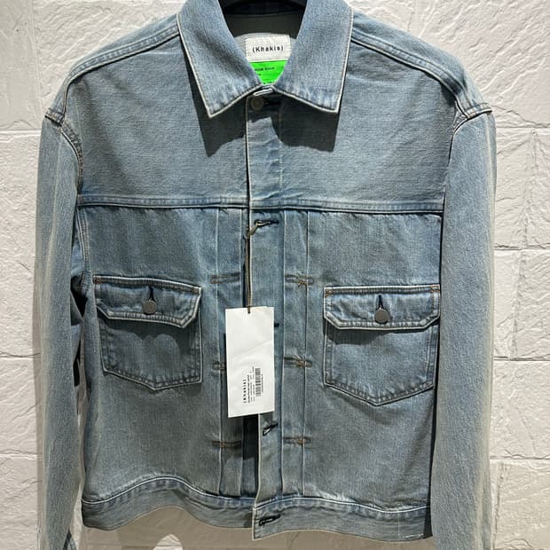 카키스 더블 포켓 데님 자켓