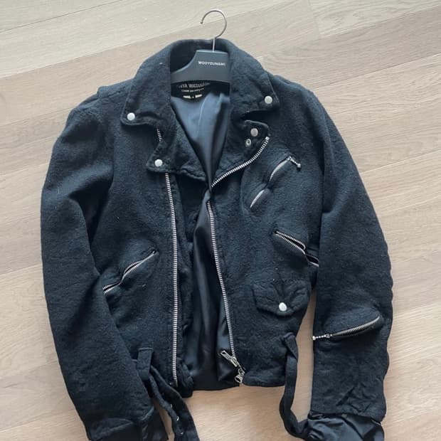 준야 와타나베 꼼데가르송 07aw 축융 라이더 자켓 s