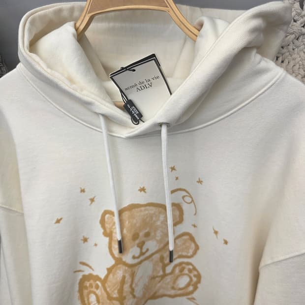 새상품)아크메드라비 ADLV 핸드스케치 베어 후드 1