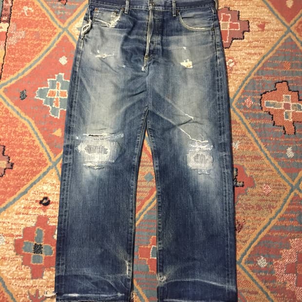 00s 리바이스 702xx 빅E 셀비지 데님
