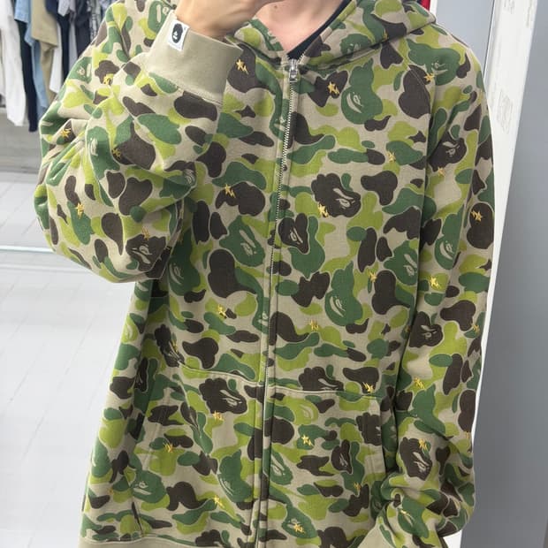 베이프 스타 00s 카모 후드집업