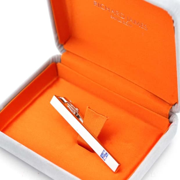 리처드 제임스 B+등급 6cm 유광 명품 넥타이핀 빈티지