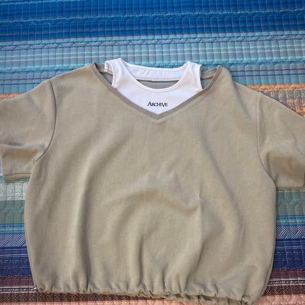 보브 레이어드 티셔츠