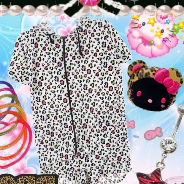 갸루 레오파드 잠옷