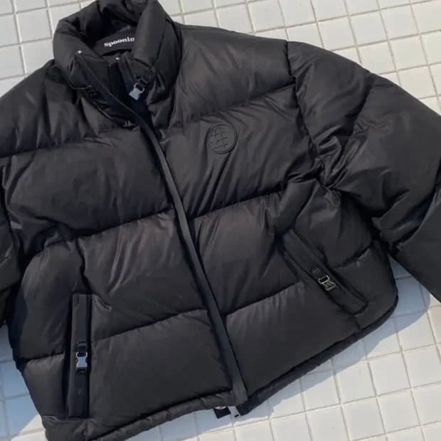 스푸닝 숏패딩 글로니 덕다운 푸퍼 자켓