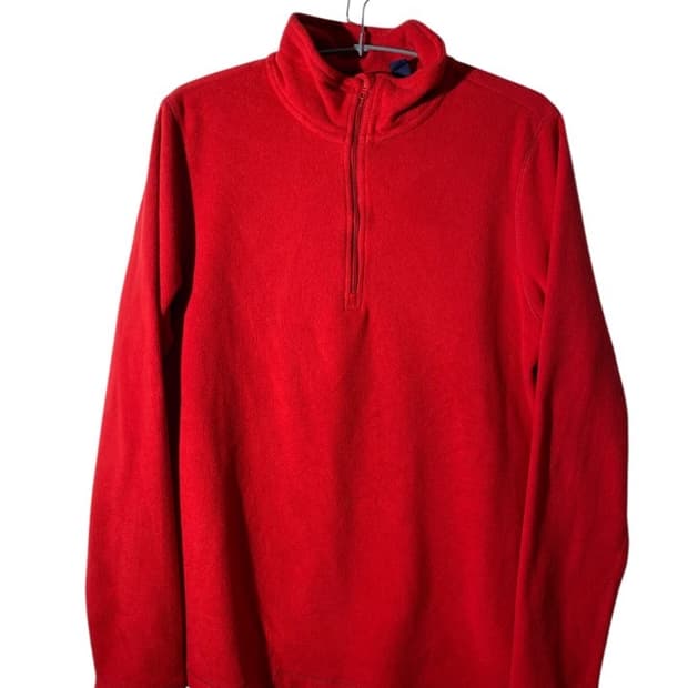 land's end 반집업 플리스 후리스