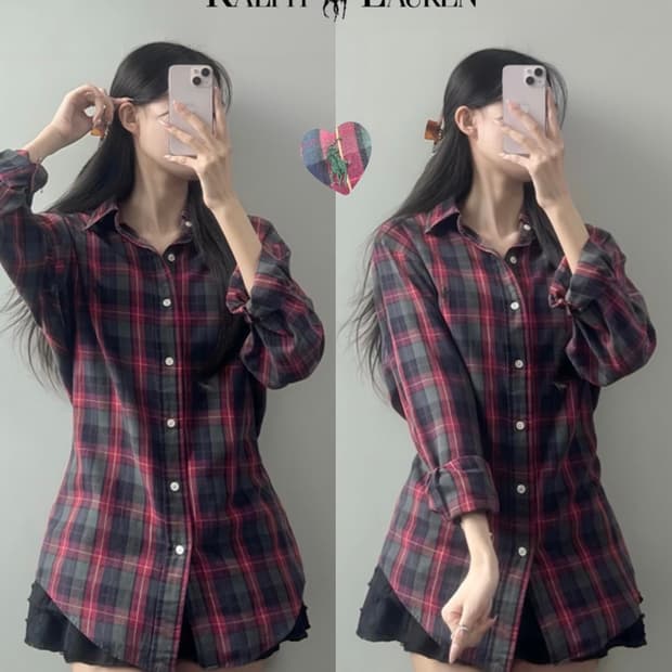 폴로 체크 셔츠 