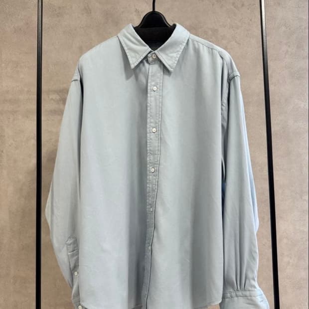 [2] 25SS 아프레쎄 더블위브 트윌 레귤러 칼라 셔츠 라이트그레이