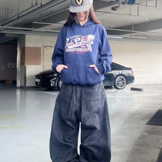 90‘s Russell 빈티지 후드티