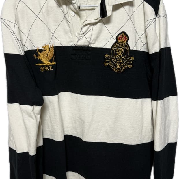 (L) 90s 폴로 랄프로렌 럭비티 치프키프