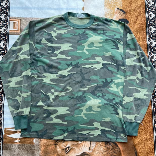 90s 우드랜드 카모 롱슬리브 