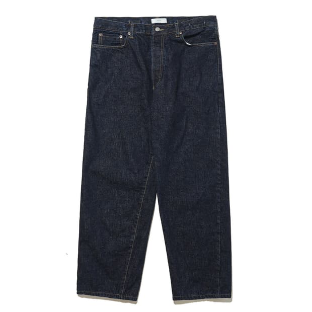 아워셀브스 와이드 테이퍼드 데님 원워시 인디고 1사이즈