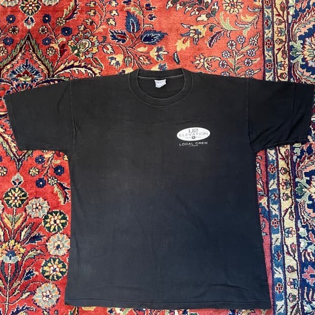 00s 2001 U2 투어 크루 셔츠 