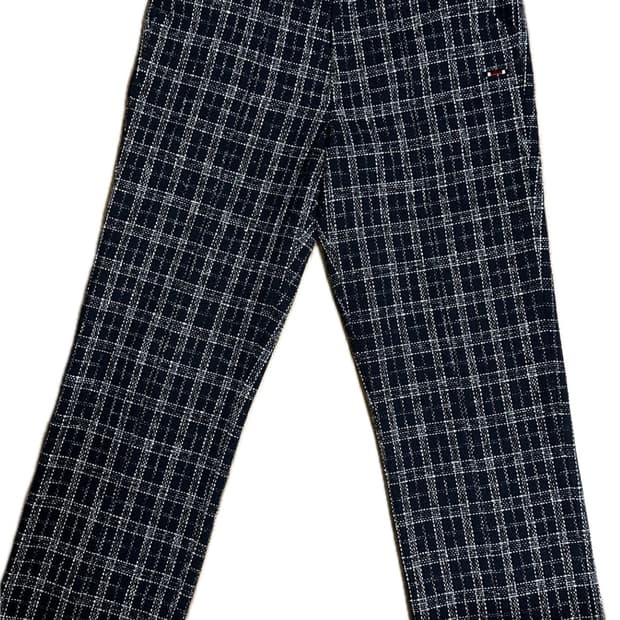 트위드 팬츠_네이비