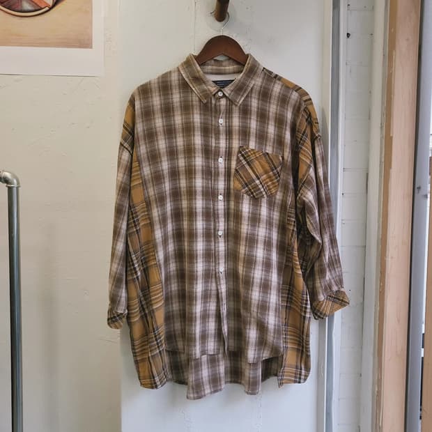 Gentle is.. 패치워크 면셔츠