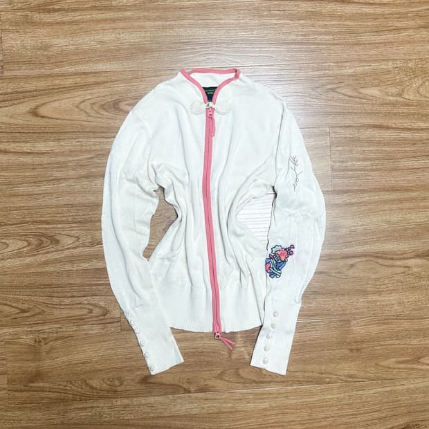 빈티지 상하이탕 핑크 자수 집업 히메갸루 로걀 라떼 오네갸루 페어리 고딕