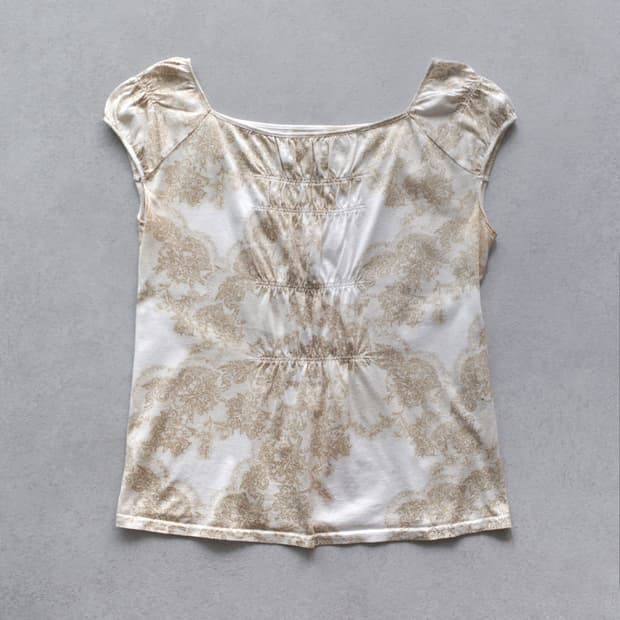 paisley half sleeveless