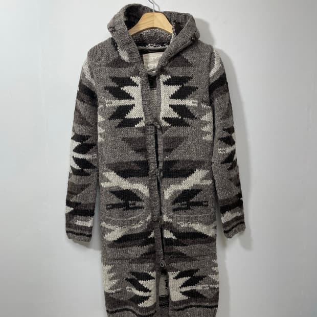 일본빈티지 나바호 떡볶이 헤비 가디건 Free - K35 