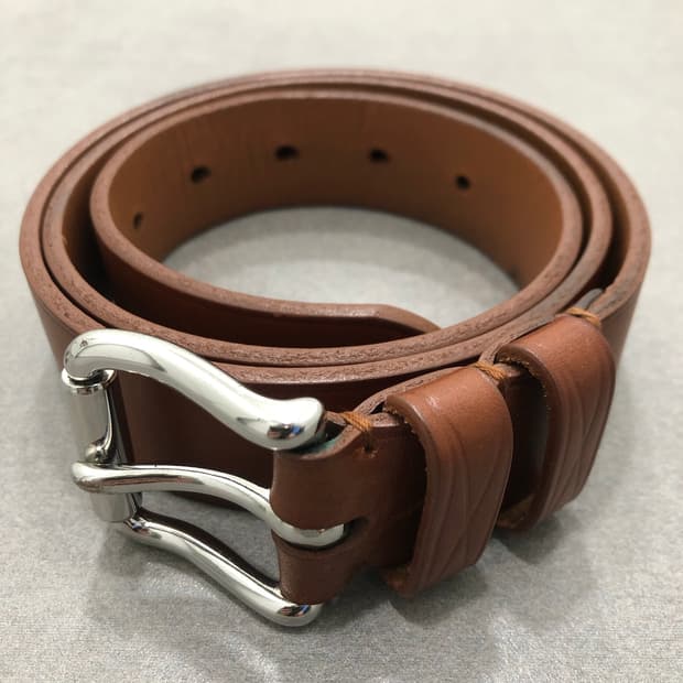 랄프로렌 퍼플라벨 폴로 잉글랜드 레더 가죽 벨트 34/85