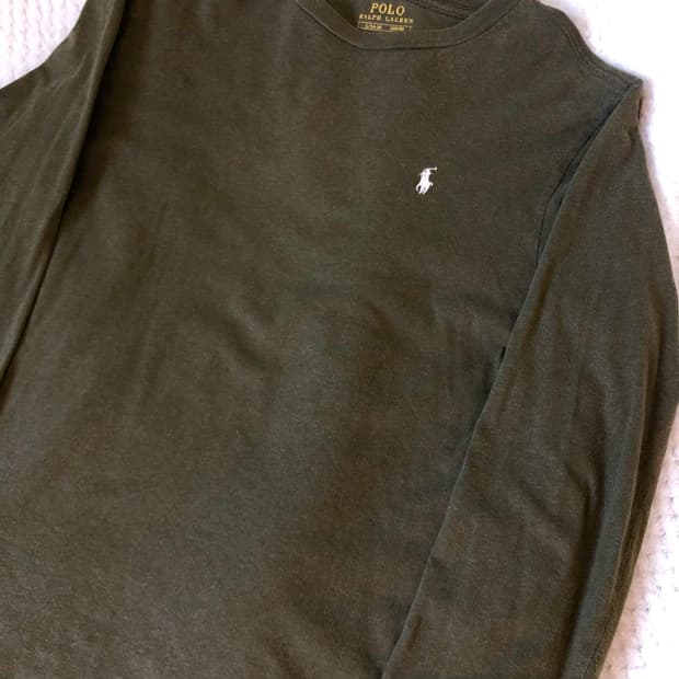 폴로 랄프로렌 빈티지 롱슬리브 올리브 카키 