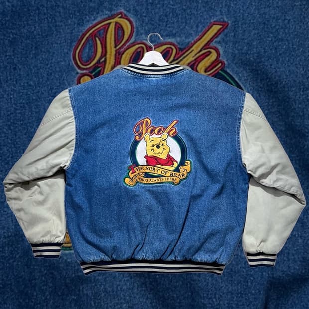 Disney Pooh Denim Varsity (xxx