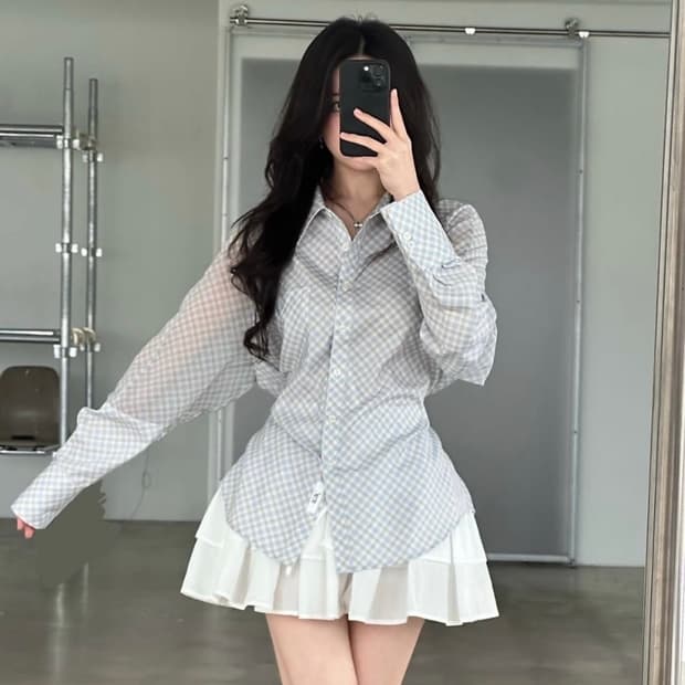 더티스 블루베리 타르트 셔츠 블루