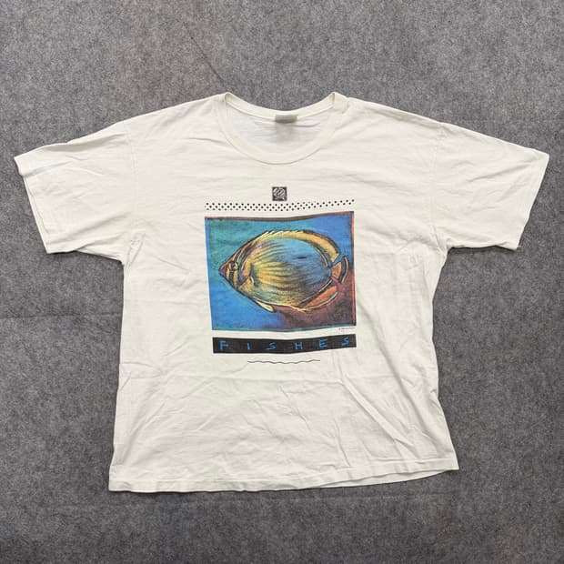 90s Vintage Fishes Single Stitch Tshirt