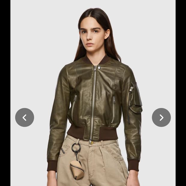 Diesel 디젤 투웨이 레더 봄버 s