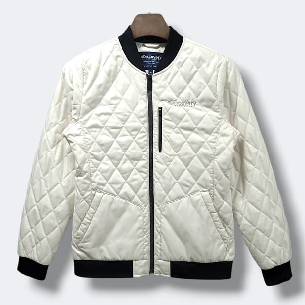 [95] 디스커버리 익스페디션 크림 퀼팅 봄버 자켓