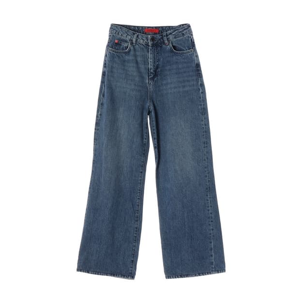 맥스앤코 하이웨스트 와이드 데님 팬츠 26