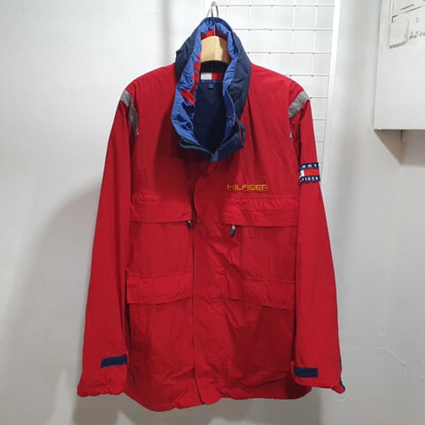 TOMMY HILFIGER 90년도 올드스쿨 자켓 XL