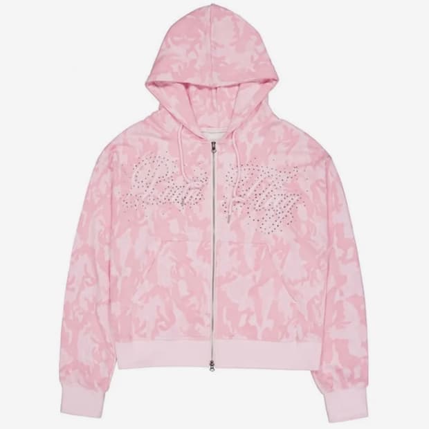 포어링 핑크 플래그 카모 후드집업 판매합니다