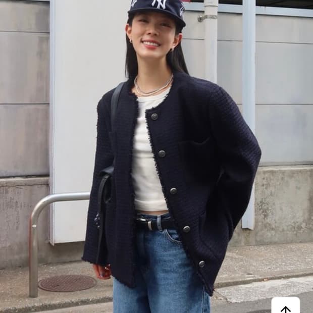 루에브르 트위드 자켓