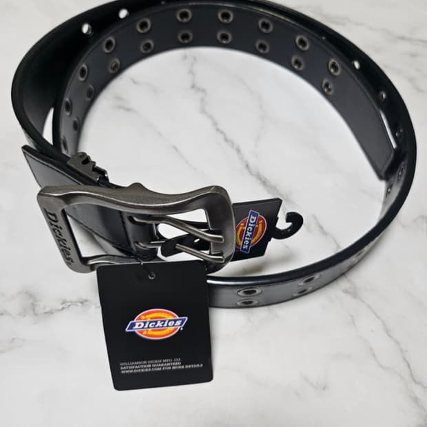 (새상품/블랙)디키즈 더블아일렛 벨트