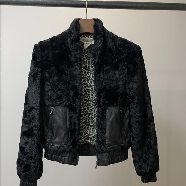 (90) guess usa 게스 y2k 퍼 자켓