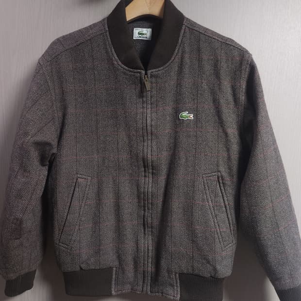 라코스테 헤링본 봄버 자켓, M