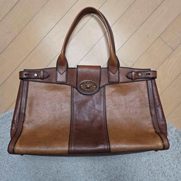 파슬 브라운 레더 토트백 가죽 가방
